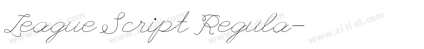 League Script Regula字体转换
